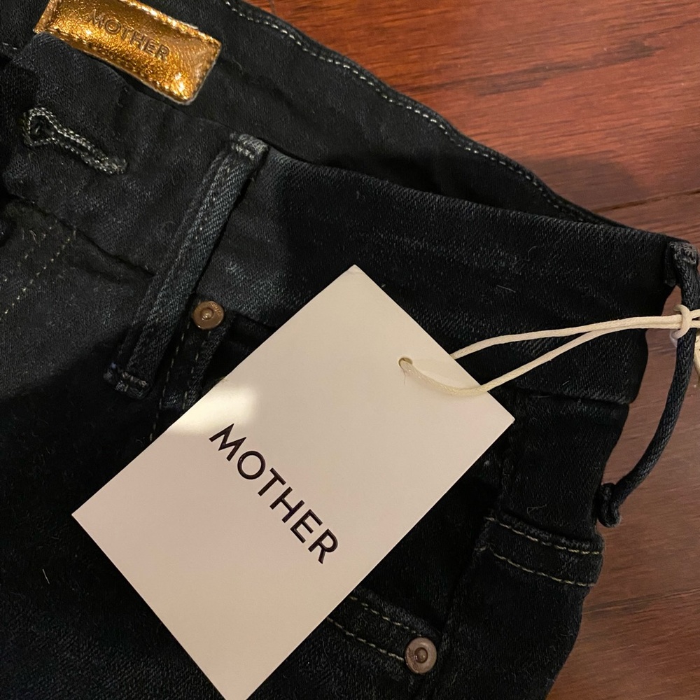 COPY - NWT Mother Denim The High Waisted Looker in Coffee, Tea, or Me